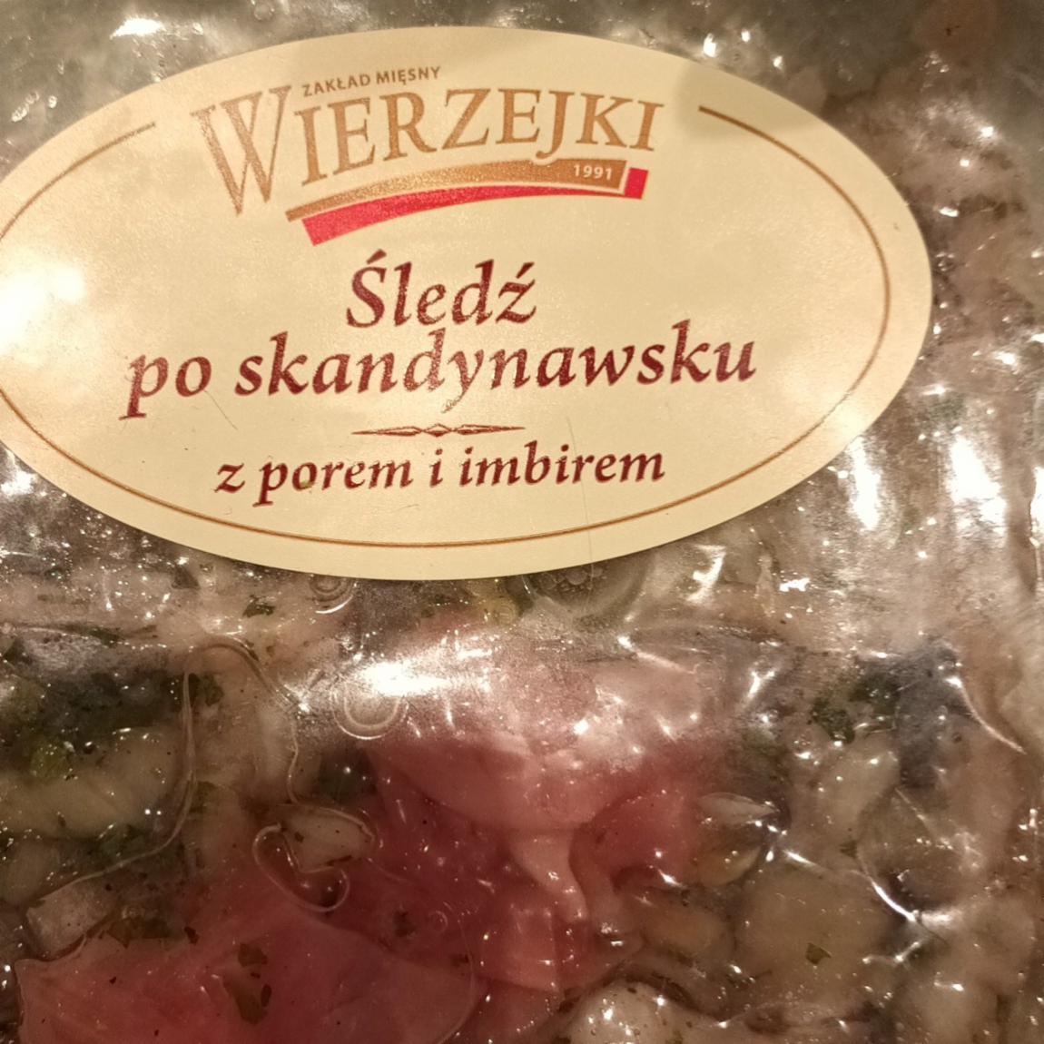 Zdjęcia - śledź po skandynawsku z porem i imbirem Wierzejki