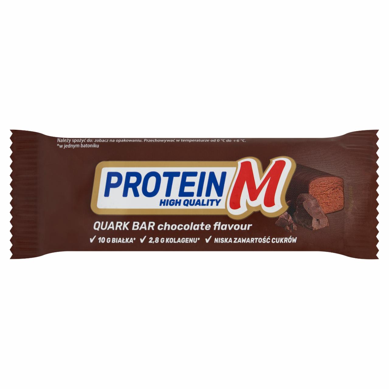 Zdjęcia - Protein M Batonik z masy twarogowej o smaku kakaowym z kolagenem 40 g