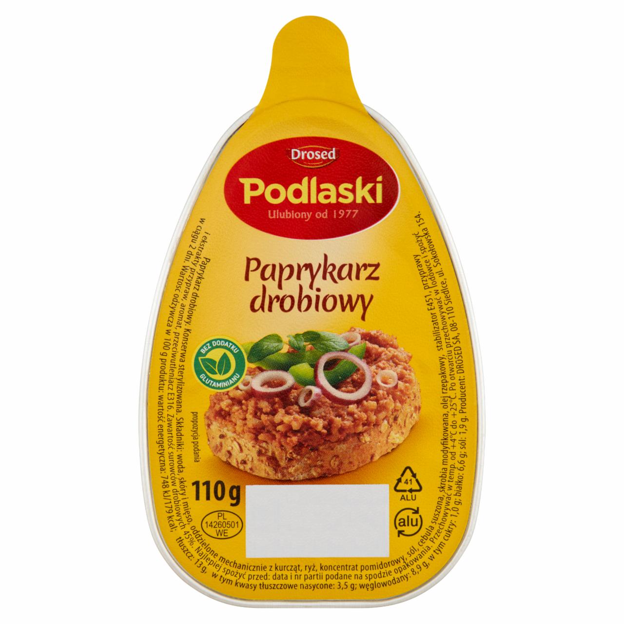 Zdjęcia - Drosed Podlaski Paprykarz drobiowy 110 g