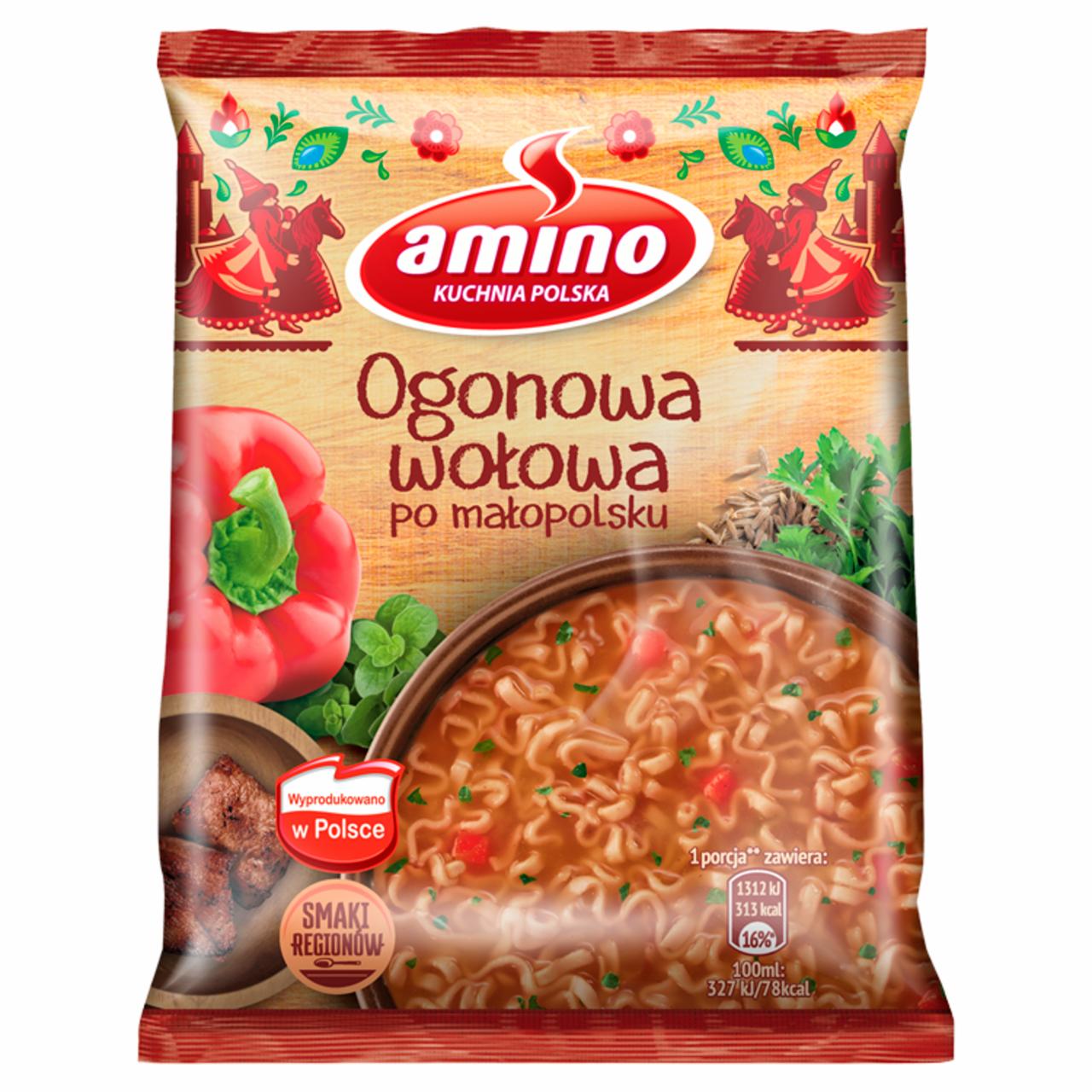 Zdjęcia - Amino Zupa błyskawiczna ogonowa wołowa po małopolsku 59 g