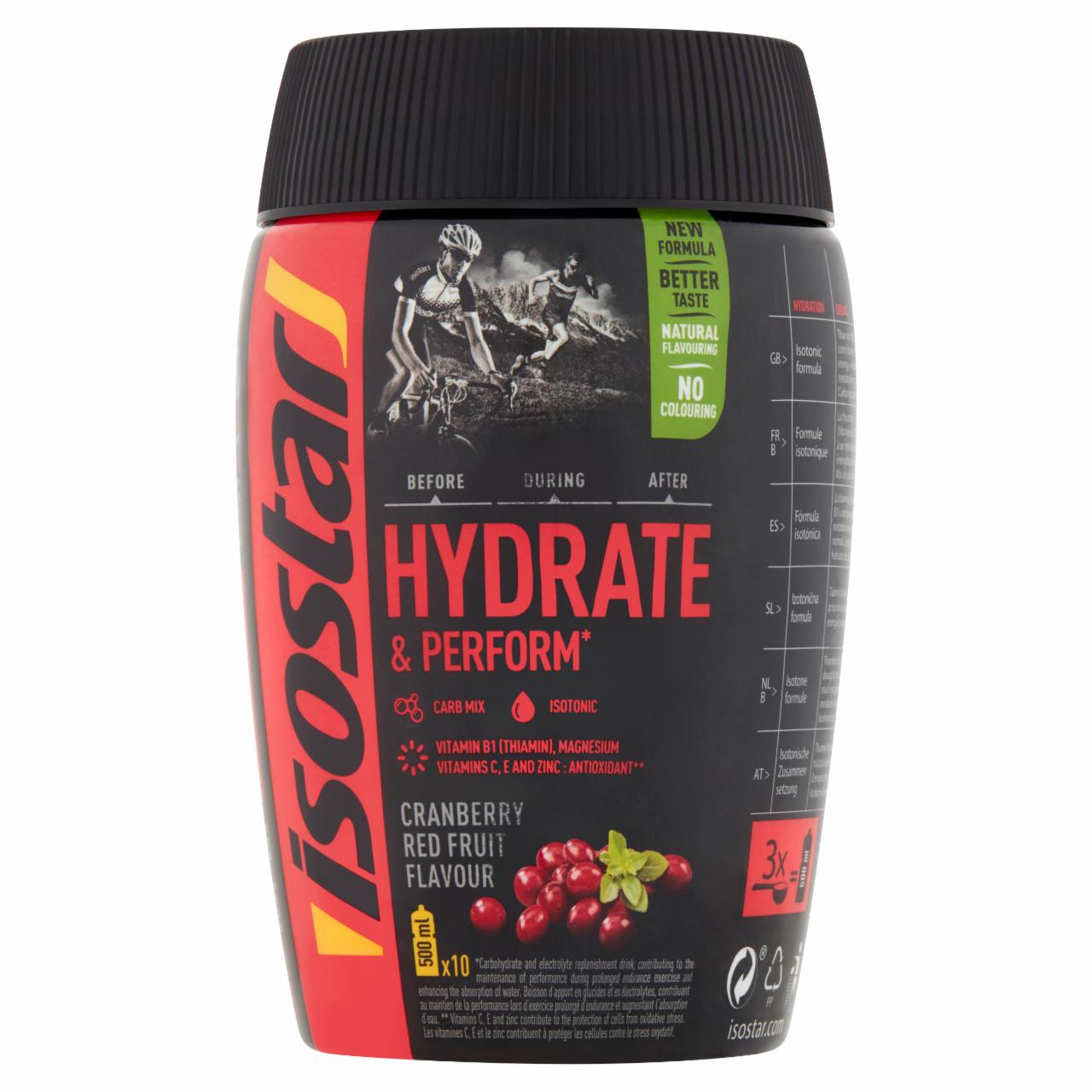 Zdjęcia - Isostar Hydrate & Perform Preparat w proszku do przygotowania napoju o smaku żurawiny 400 g