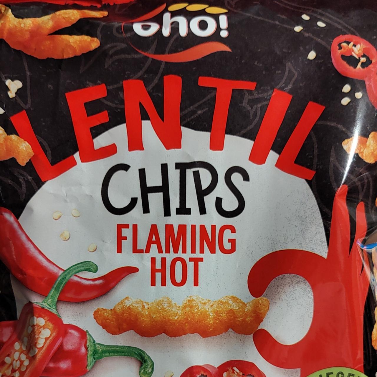 Zdjęcia - Lentil chips flaming hot oho!