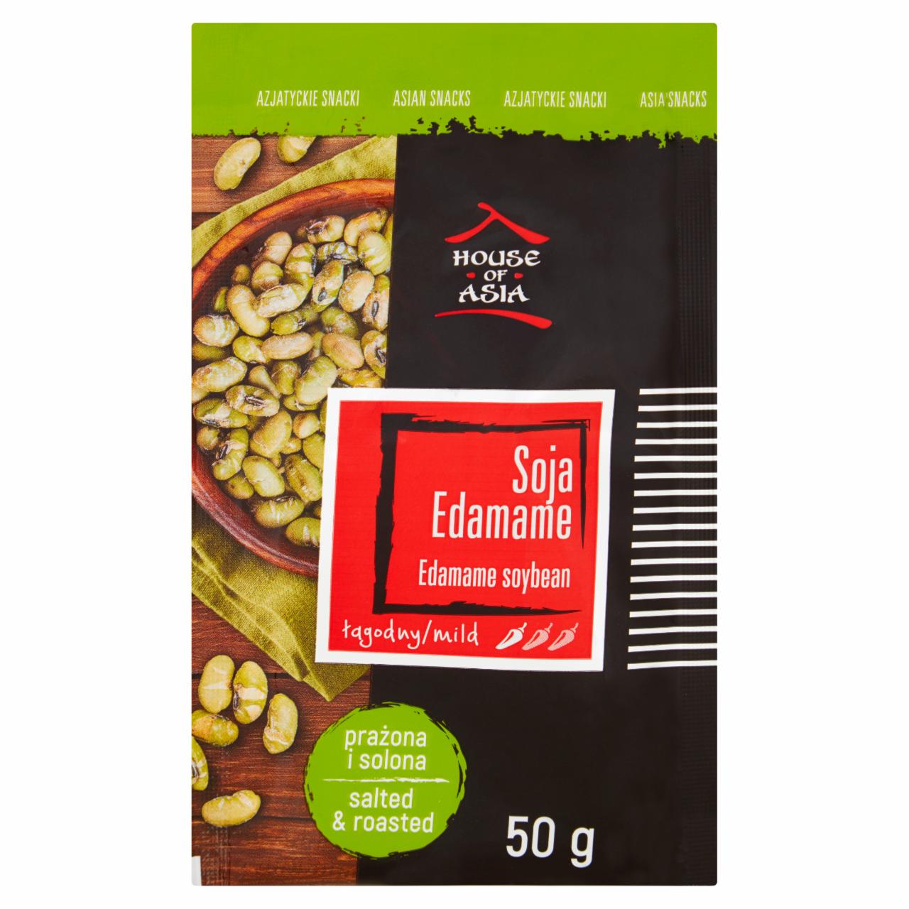 Zdjęcia - House of Asia Soja Edamame prażona i solona 50 g