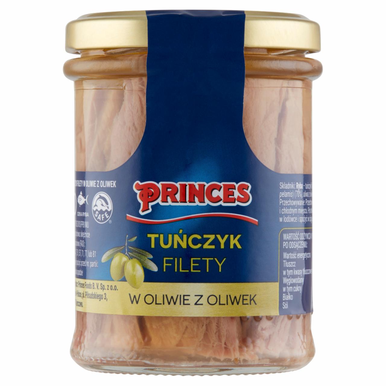 Zdjęcia - Tuńczyk filety w oliwie z oliwek Princes