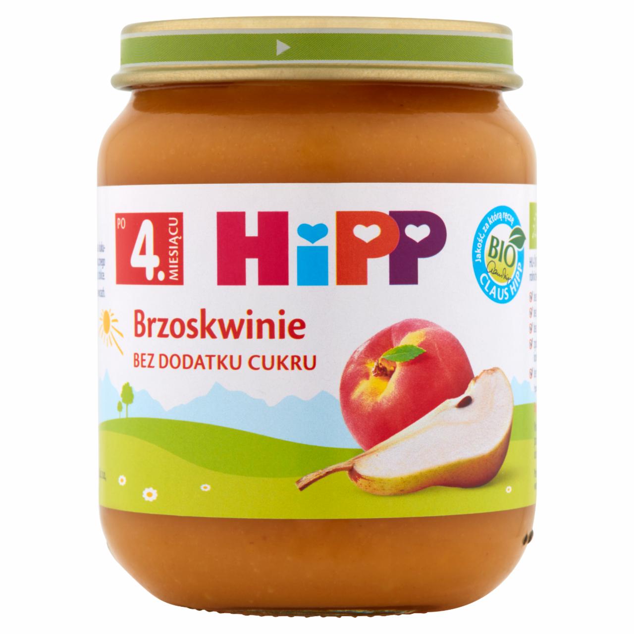 Zdjęcia - HiPP BIO Brzoskwinie po 4. miesiącu 125 g