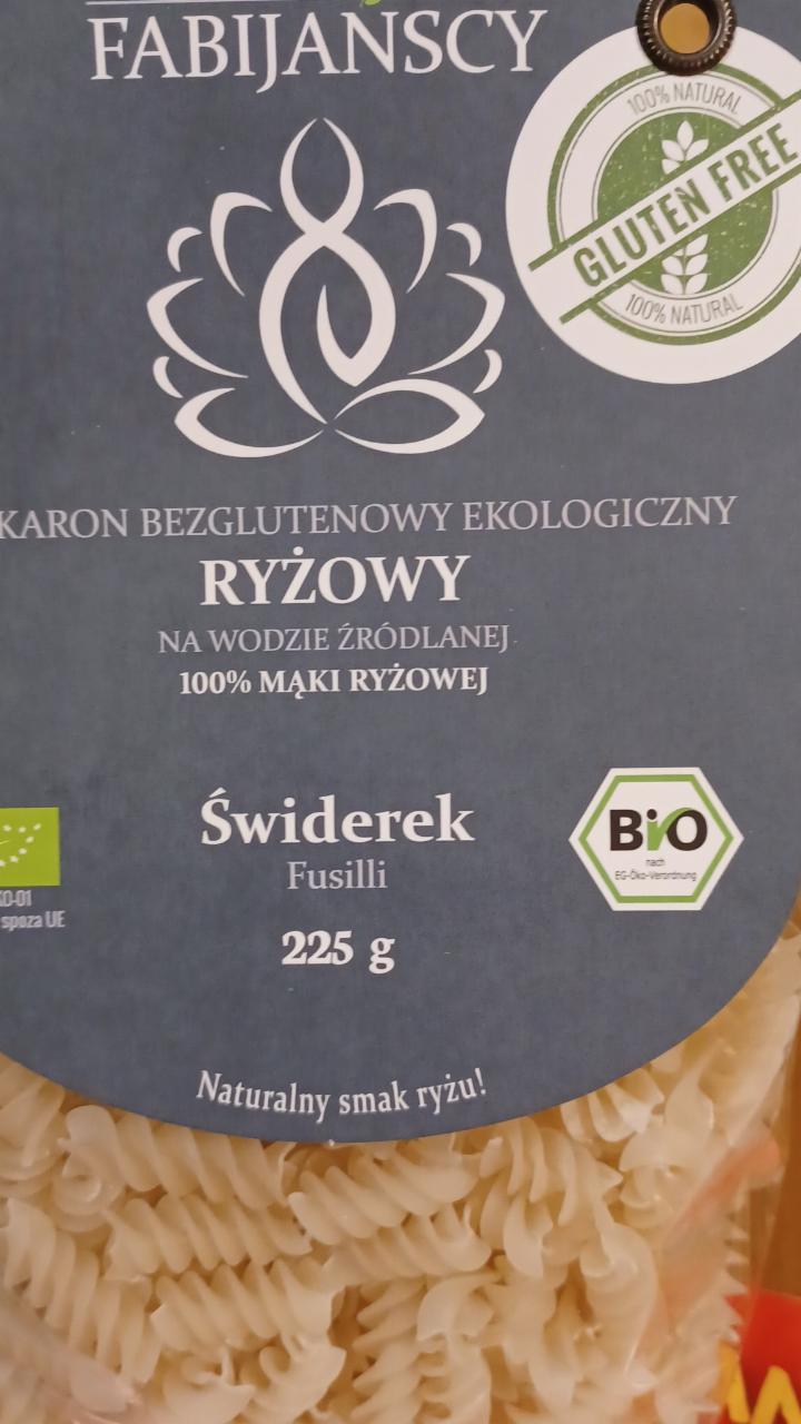 Zdjęcia - Makaron bezglutenowy ekologiczny ryżowy na wodzie źródlanej świderek 225 g