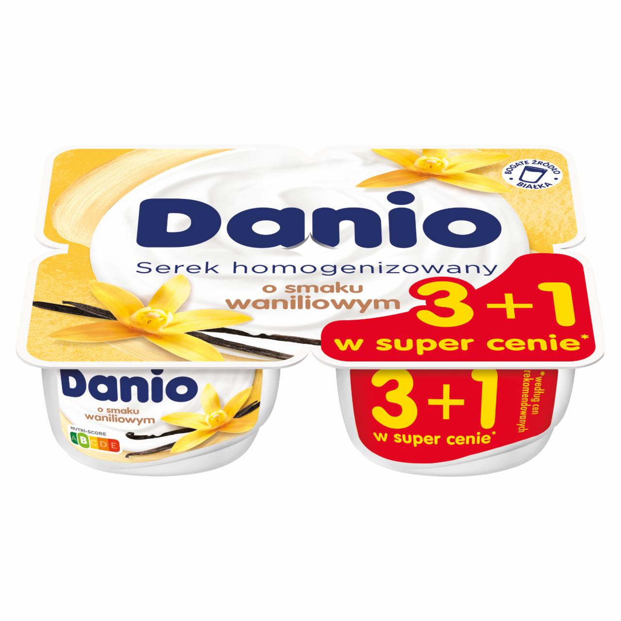 Zdjęcia - Danio Serek homogenizowany o smaku waniliowym 520 g (4 x 130 g)