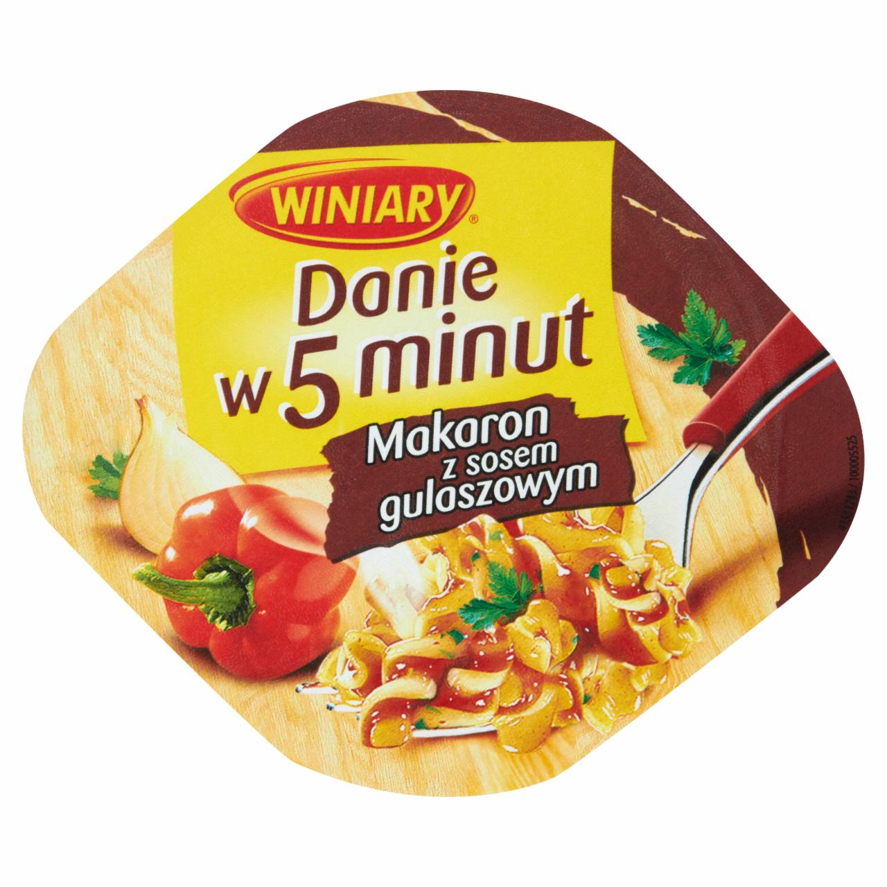 Zdjęcia - Winiary Danie w 5 minut Makaron z sosem gulaszowym 50 g