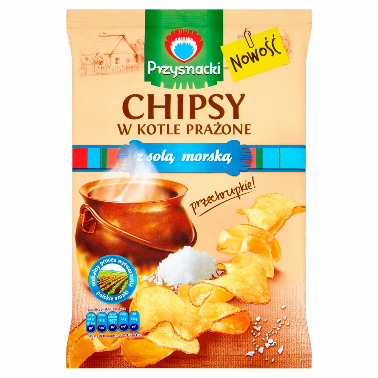 Zdjęcia - Chipsy w kotle prażone z solą morską 125 g Przysnacki