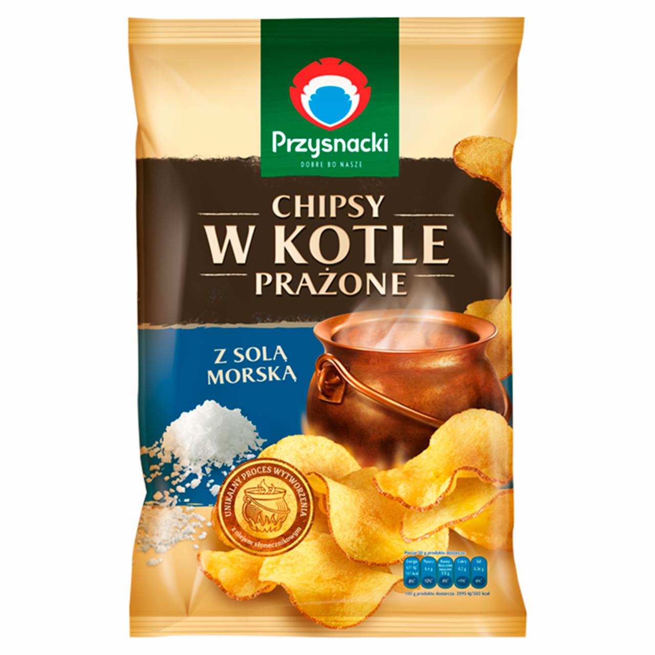 Zdjęcia - Chipsy w kotle prażone z solą morską 125 g Przysnacki