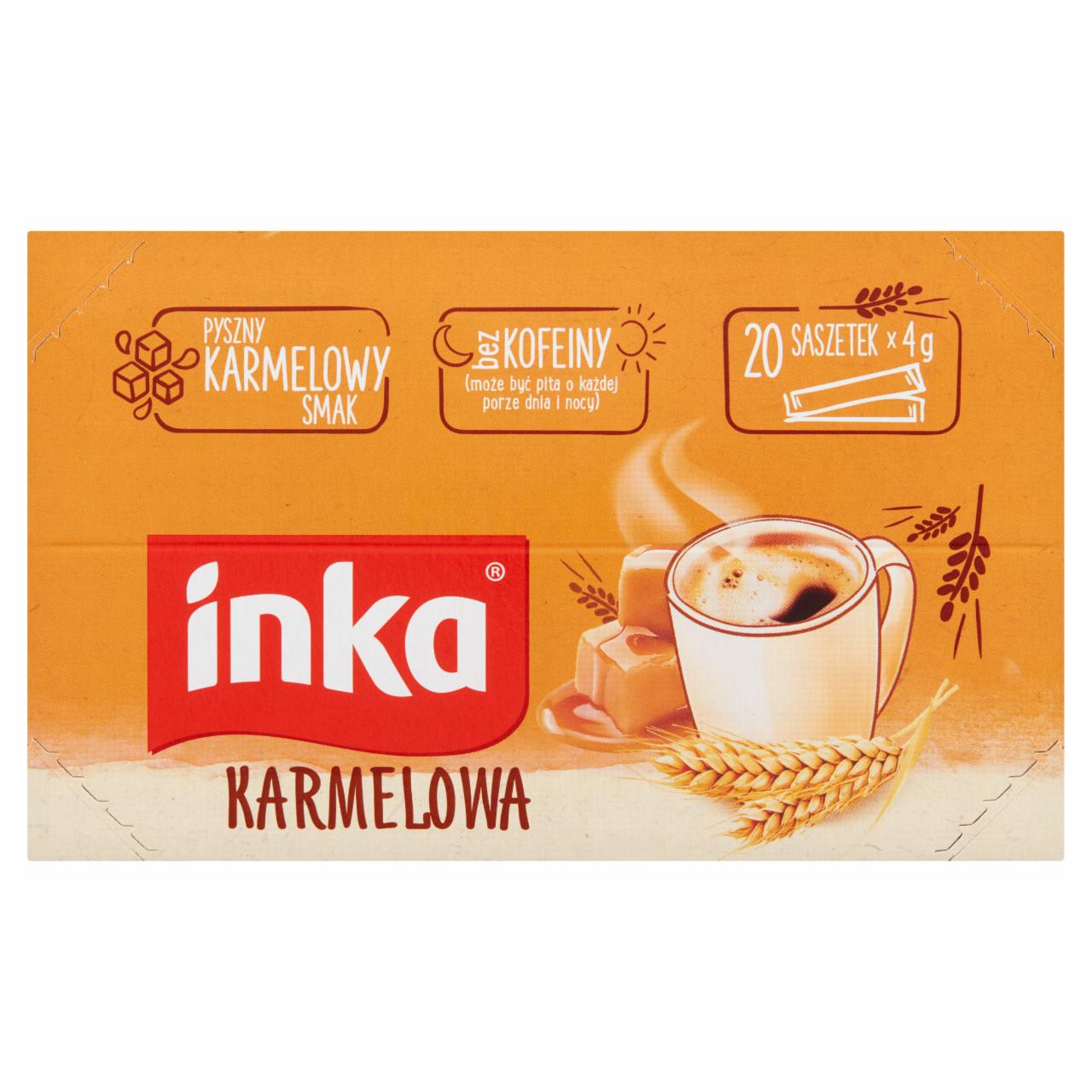 Zdjęcia - Inka Rozpuszczalna kawa zbożowa karmelowa 80 g (20 x 4 g)