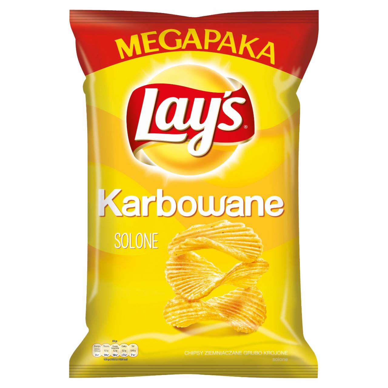 Zdjęcia - Lay's Karbowane Solone Chipsy ziemniaczane 225 g