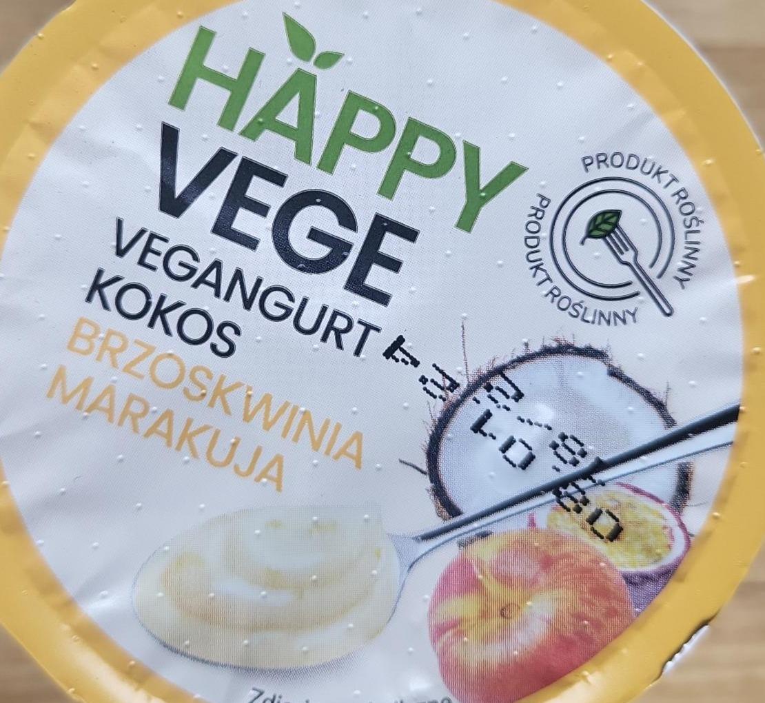 Zdjęcia - Vegangurt kokos brzoskwinia i marakuja Happy vege