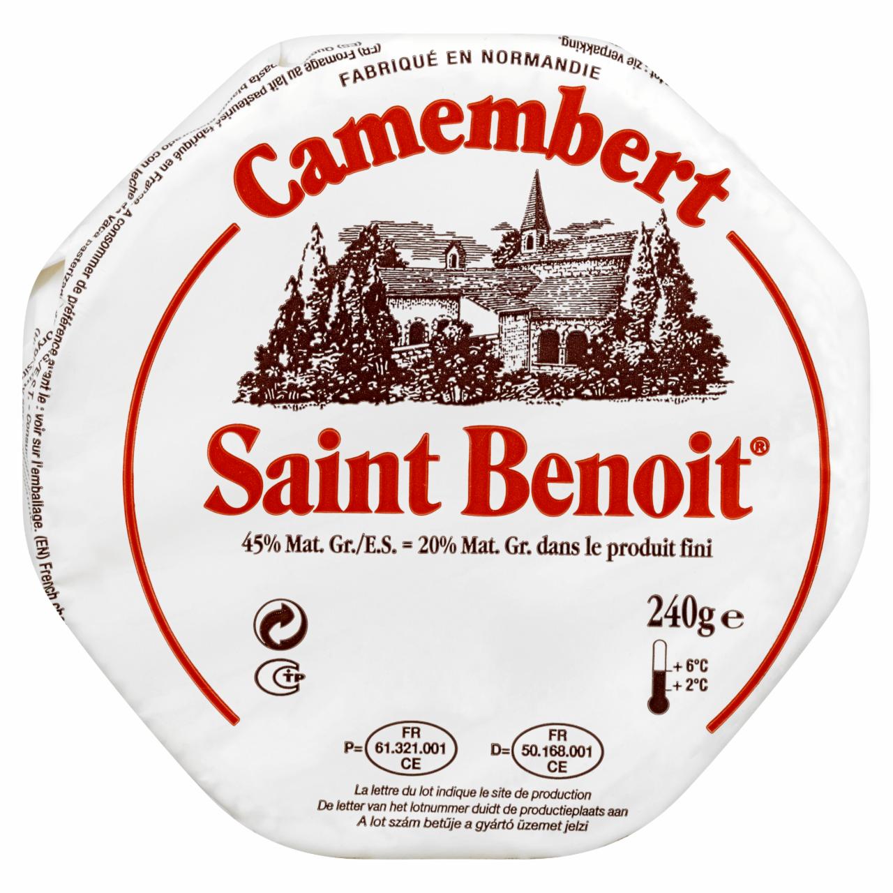 Zdjęcia - Saint Benoit Ser camembert 240 g