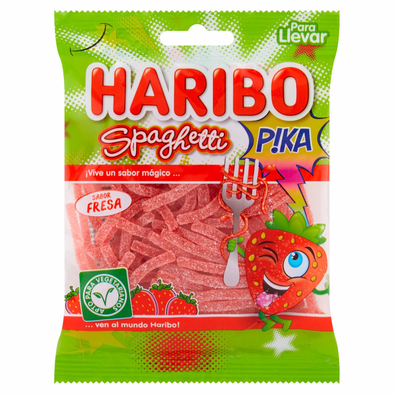 Zdjęcia - Haribo Spaghetti Żelki owocowe o smaku truskawkowym 75 g