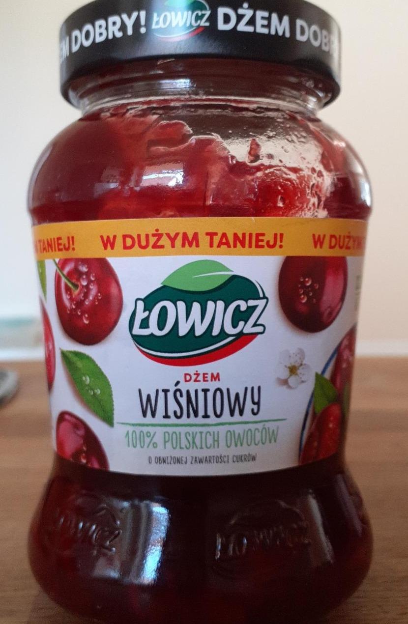 Zdjęcia - Łowicz XXL Dżem wiśniowy o obniżonej zawartości cukrów 450 g