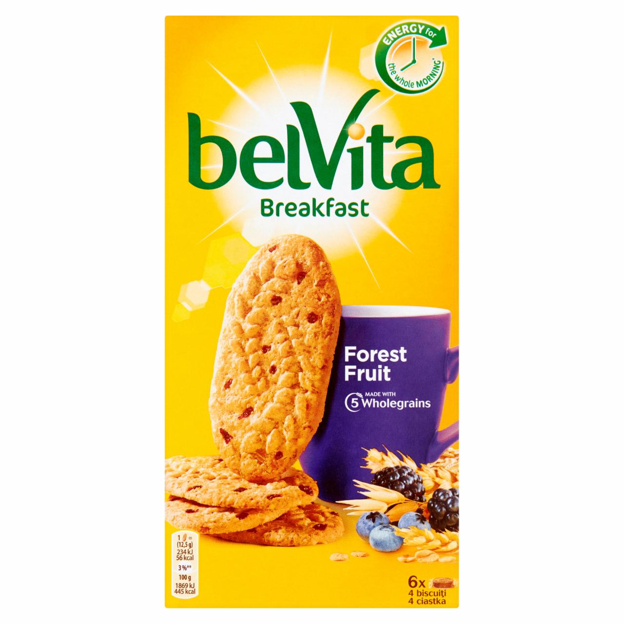 Zdjęcia - belVita Breakfast Ciastka zbożowe z owocami leśnymi 300 g