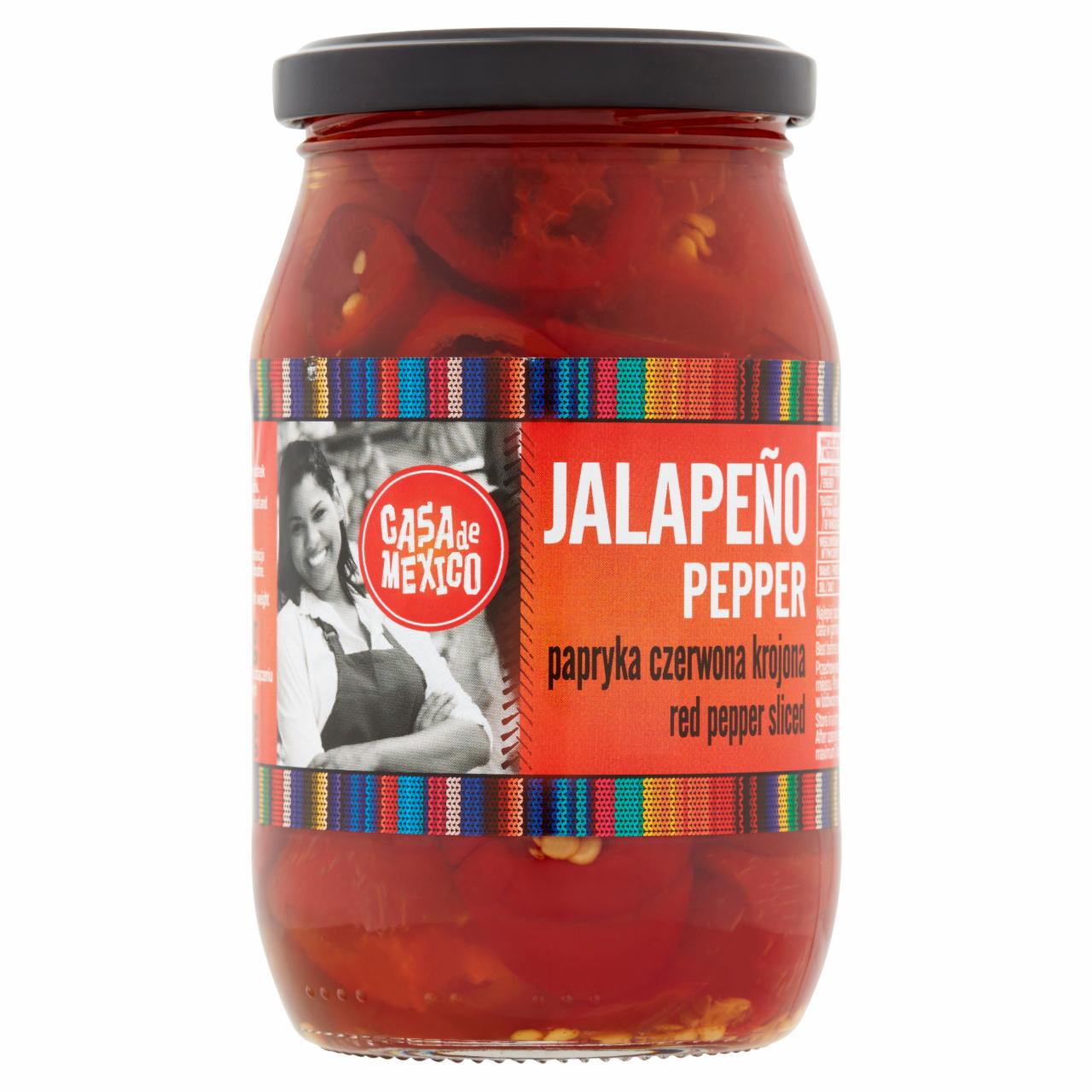 Zdjęcia - Casa de Mexico Papryka czerwona Jalapeño krojona 340 g