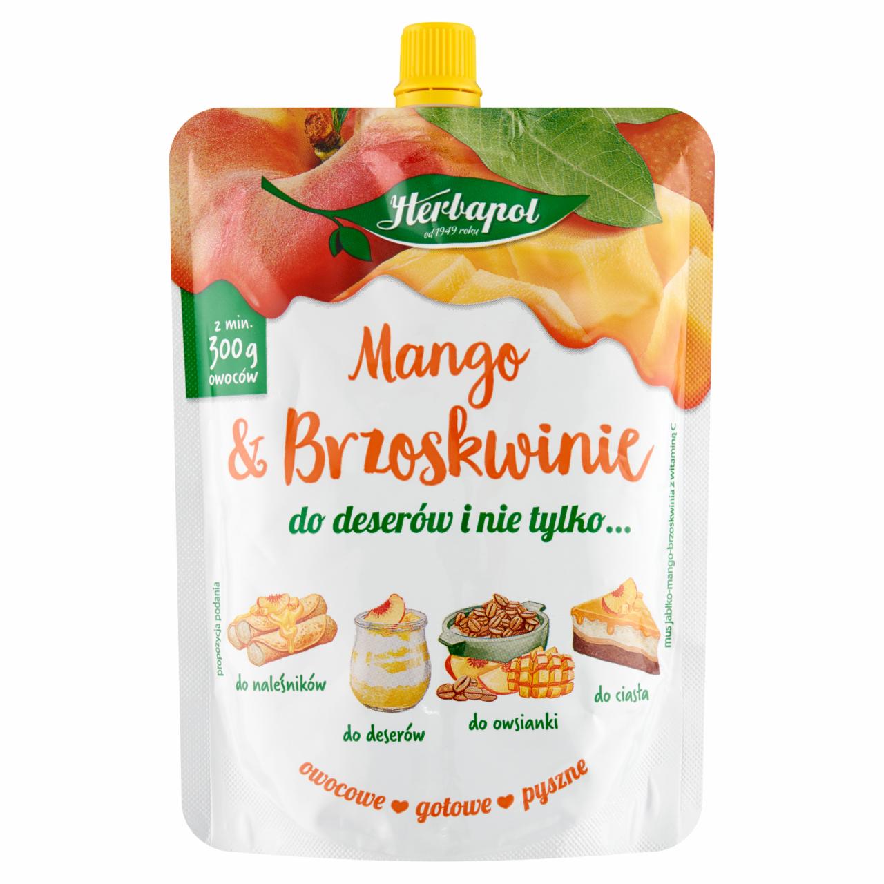 Zdjęcia - Tymbark Mus mango jabłko banan brzoskwinia 200 g