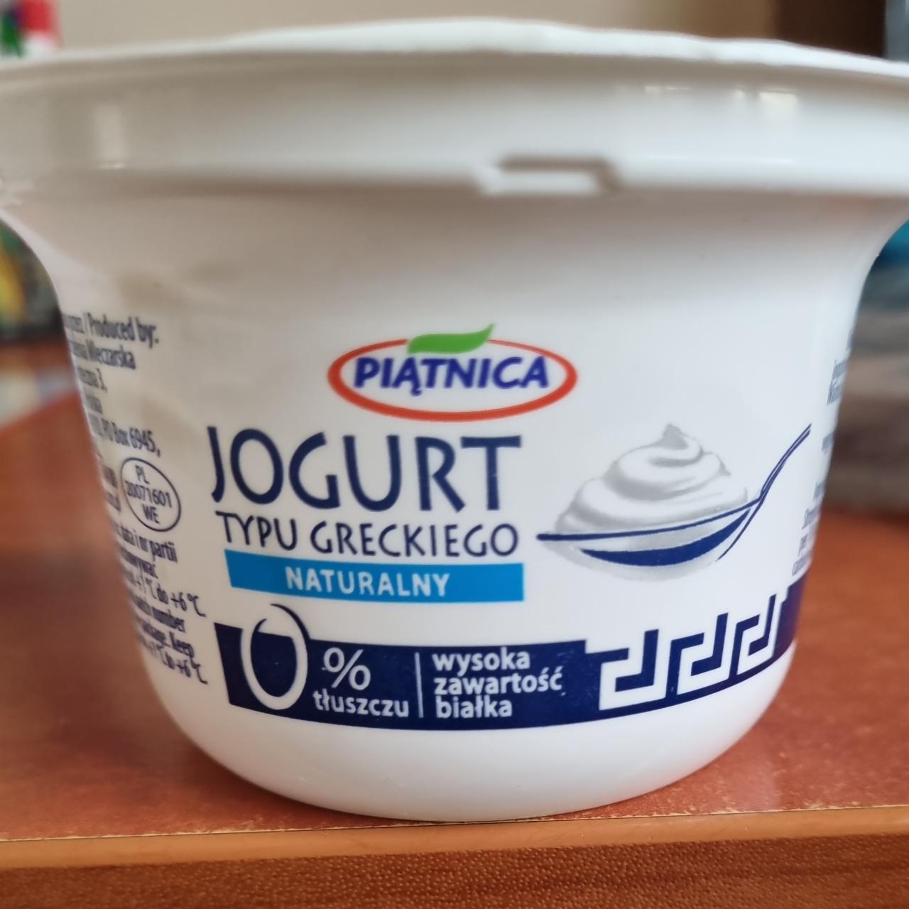 Zdjęcia - Jogurt typu greckiego Naturalny 0% tłuszczu Piątnica