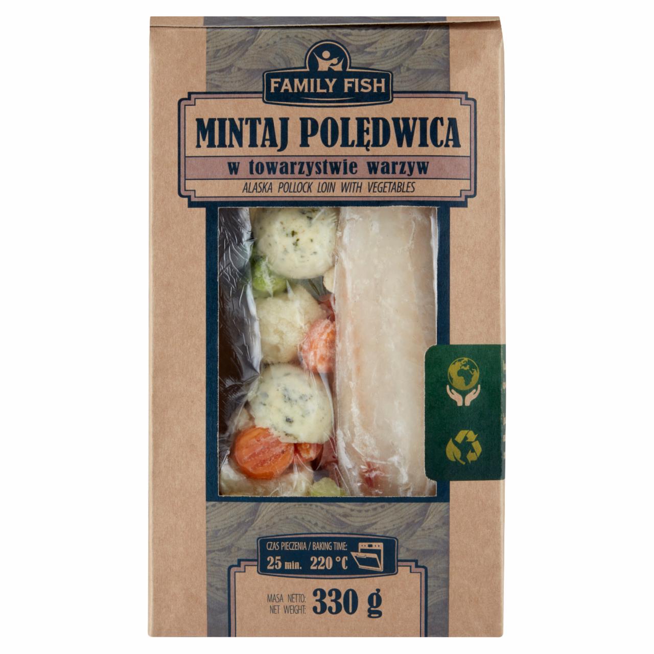 Zdjęcia - Family Fish Mintaj polędwica w towarzystwie warzyw 330 g