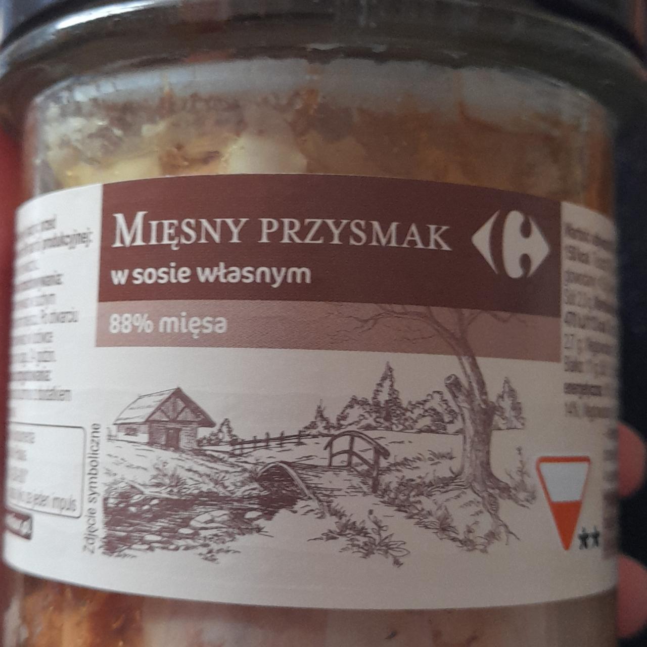 Zdjęcia - Mięsny przysmak w sosie własnym 88% mięsa Carrefour