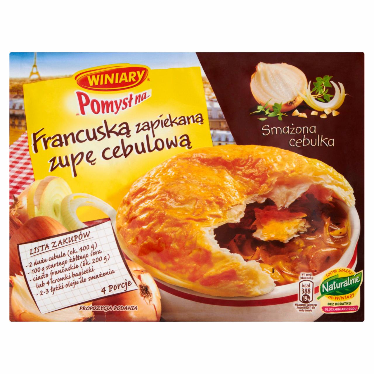 Zdjęcia - Winiary Pomysł na... Francuską zapiekaną zupę cebulową Smażona cebulka 50 g