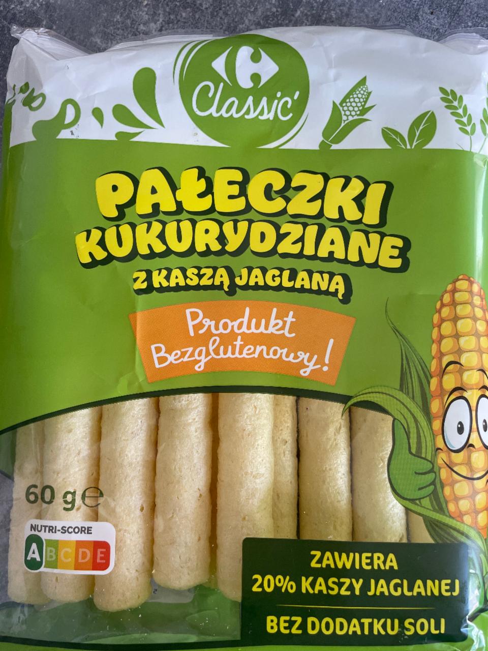 Zdjęcia - Pałeczki kukurydziane z kaszą jaglaną Carrefour Classic