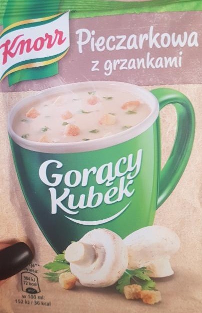 Zdjęcia - Knorr Gorący Kubek Pieczarkowa z grzankami 15 g