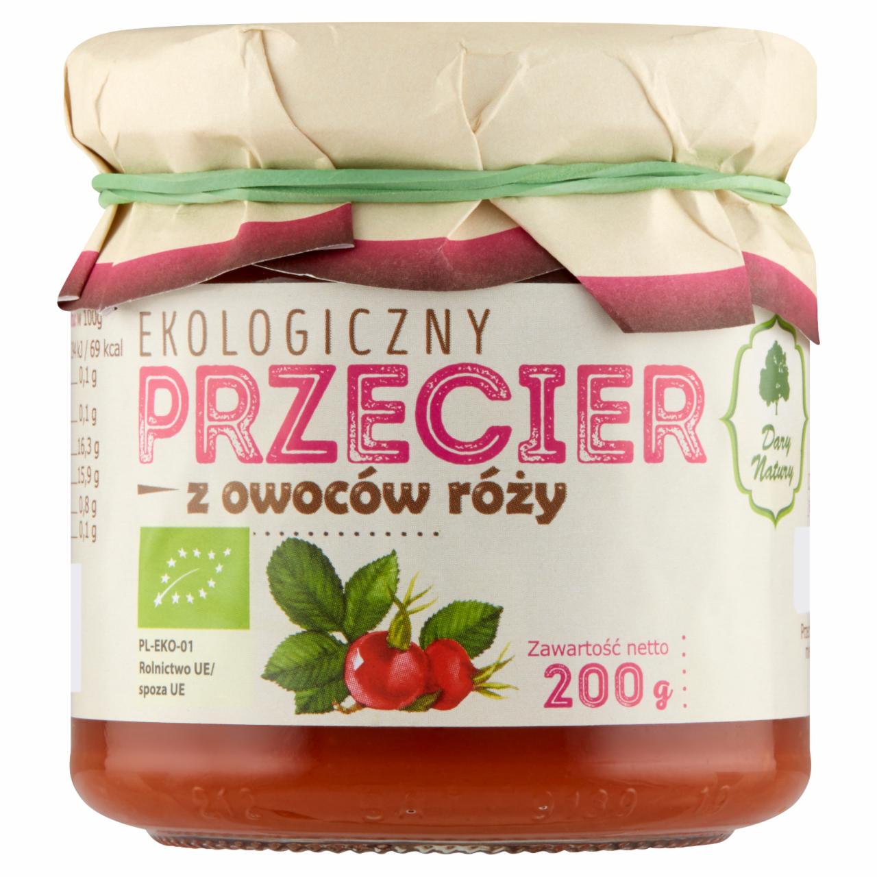 Zdjęcia - Dary Natury Ekologiczny przecier z owoców róży 200 g