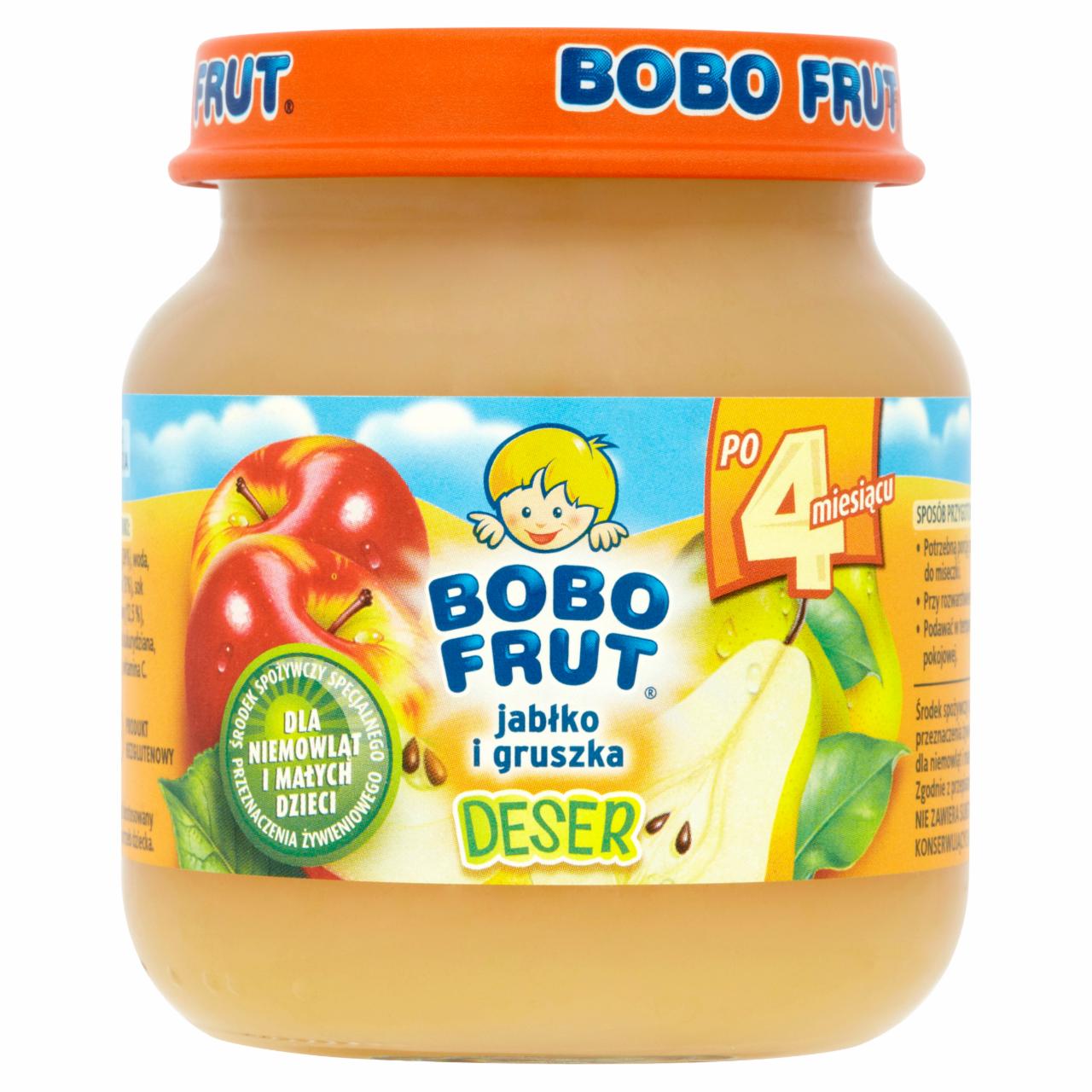 Zdjęcia - Bobo Frut Deser jabłko i gruszka po 4 miesiącu 130 g