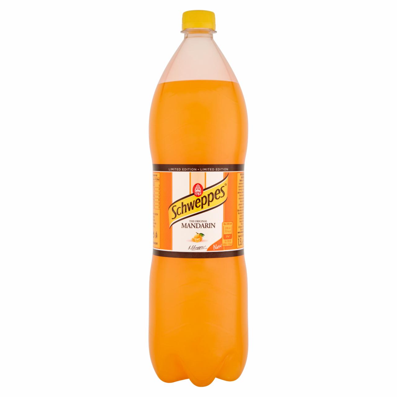 Zdjęcia - Schweppes Mandarin Napój gazowany o smaku mandarynkowym 1,5 l