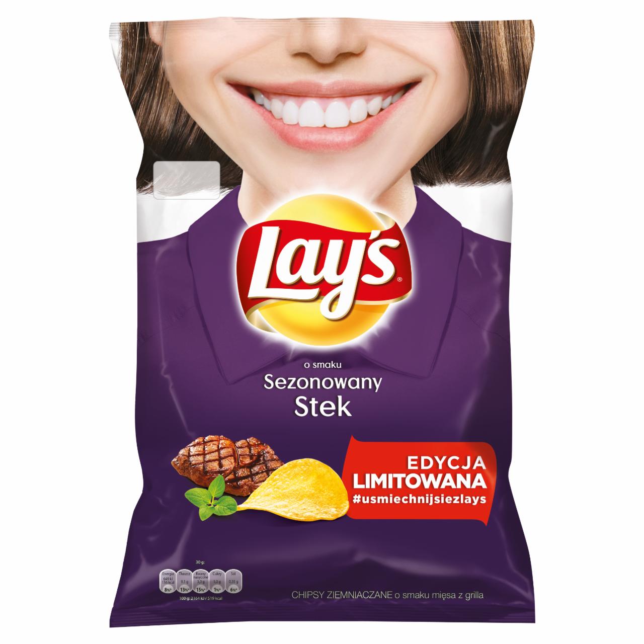 Zdjęcia - Lay's o smaku Sezonowy Stek Chipsy ziemniaczane 140 g