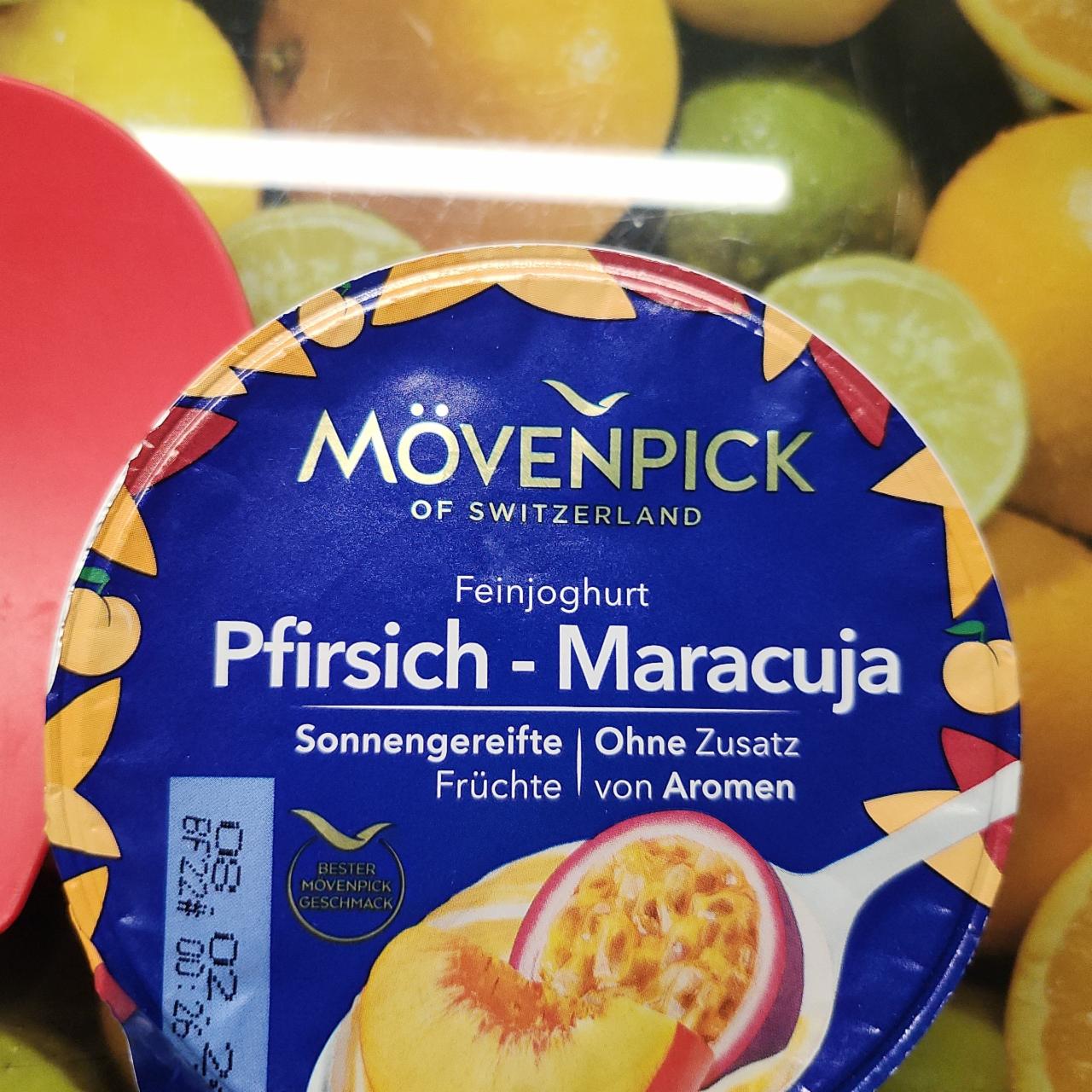 Zdjęcia - Feinjoghurt Pfirsisch Maracuja Mövenpick