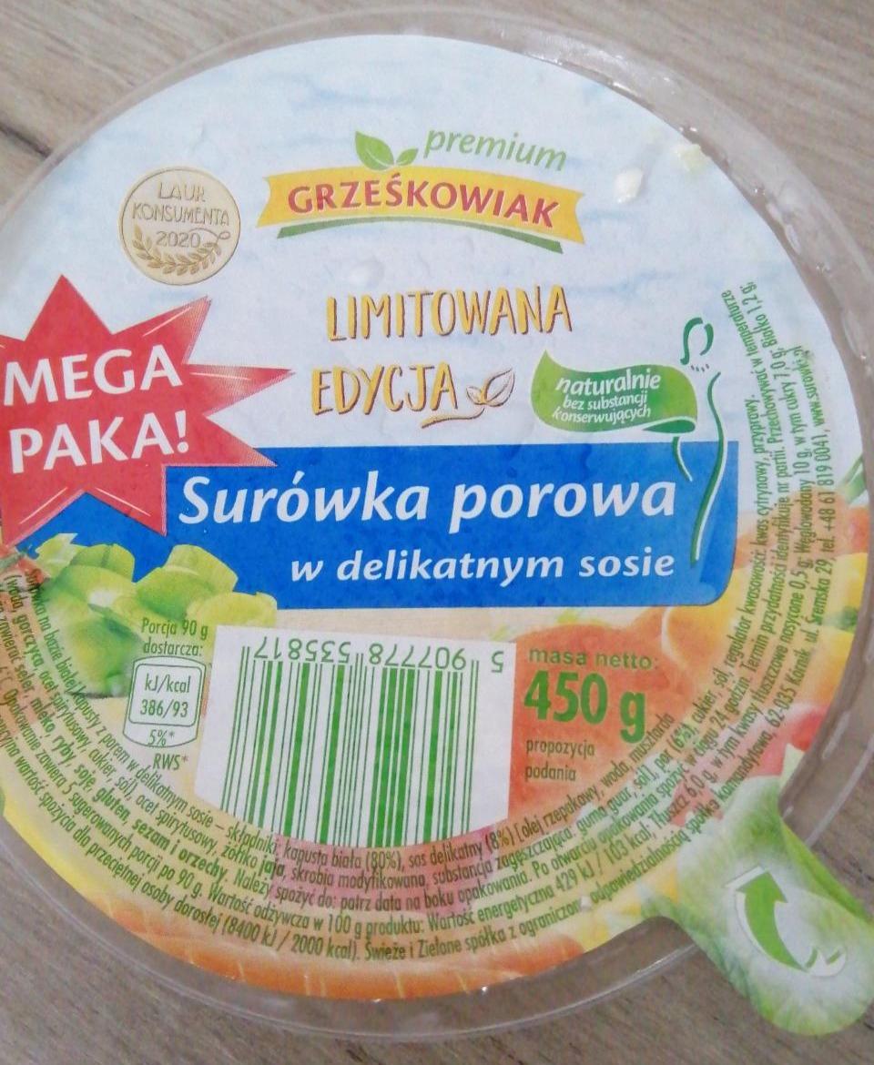 Zdjęcia - Surówka porowa w delikatnym sosie Grześkowiak