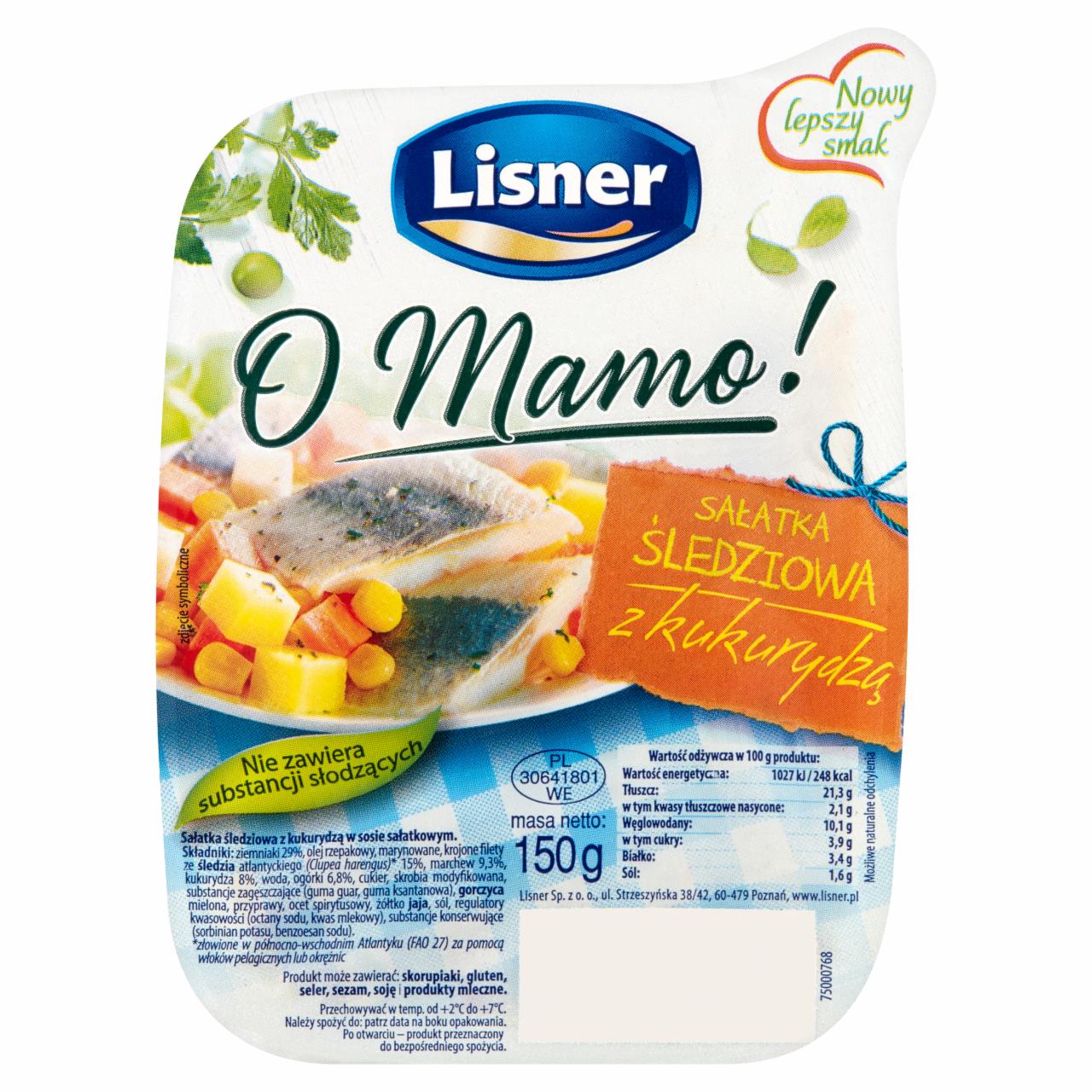 Zdjęcia - Lisner O Mamo! Sałatka śledziowa z kukurydzą 150 g