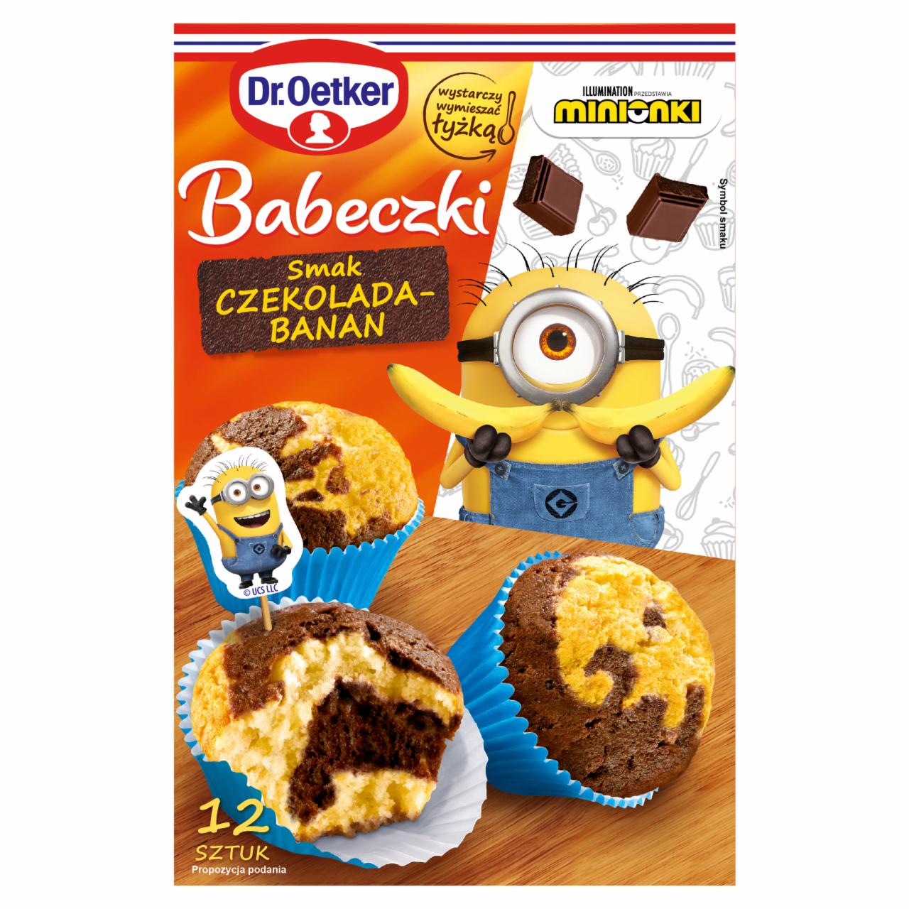 Zdjęcia - Dr. Oetker Babeczki smak czekolada-banan 307 g