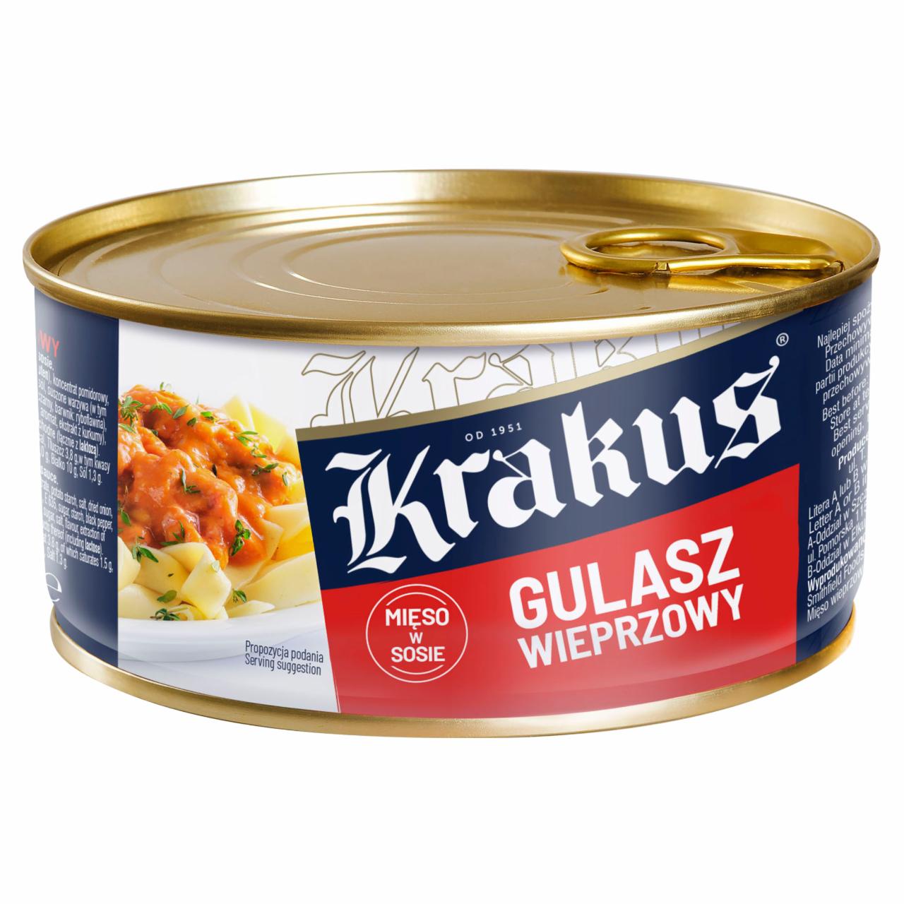 Zdjęcia - Konserwa gulasz wieprzowy 300 g Krakus