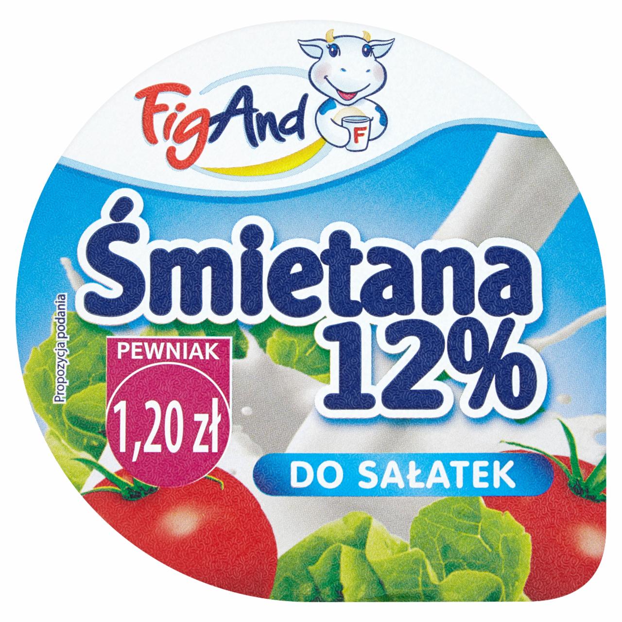 Zdjęcia - Śmietana 12% do sałatek 200 g FigAND