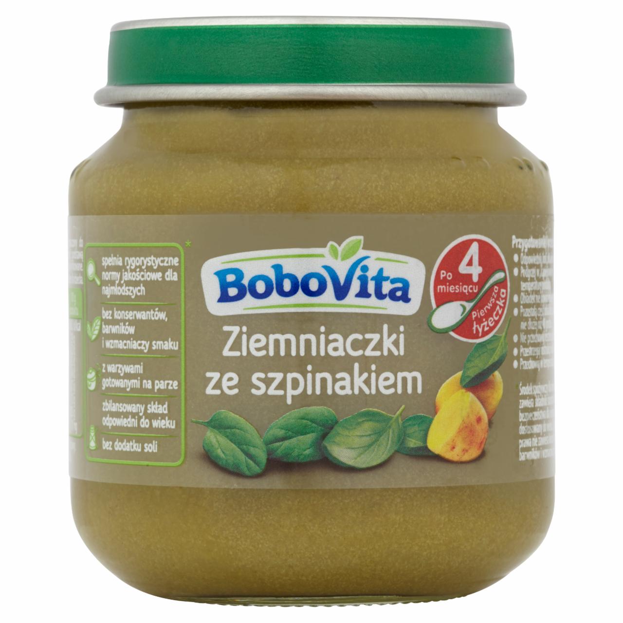 Zdjęcia - BoboVita Ziemniaczki ze szpinakiem po 4 miesiącu 125 g