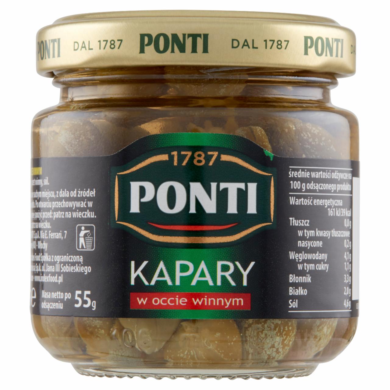 Zdjęcia - Ponti Kapary w occie winnym 95 g