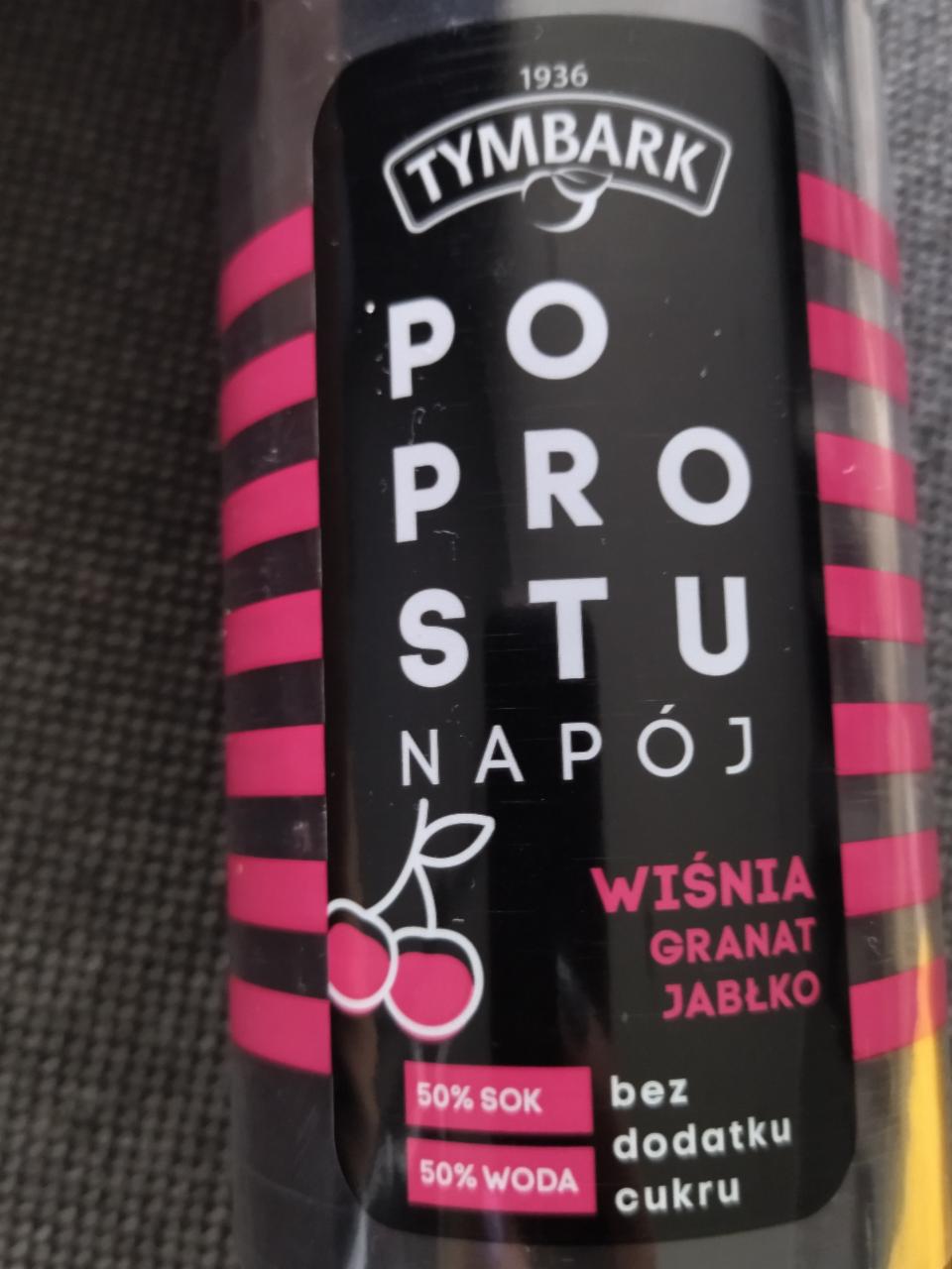 Zdjęcia - Tymbark Po prostu Rześki owoc Napój wiśnia granat jabłko 400 ml