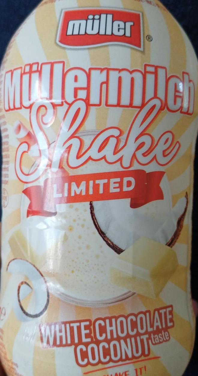 Zdjęcia - Müllermilch shake white chocolate coconut limited Müller