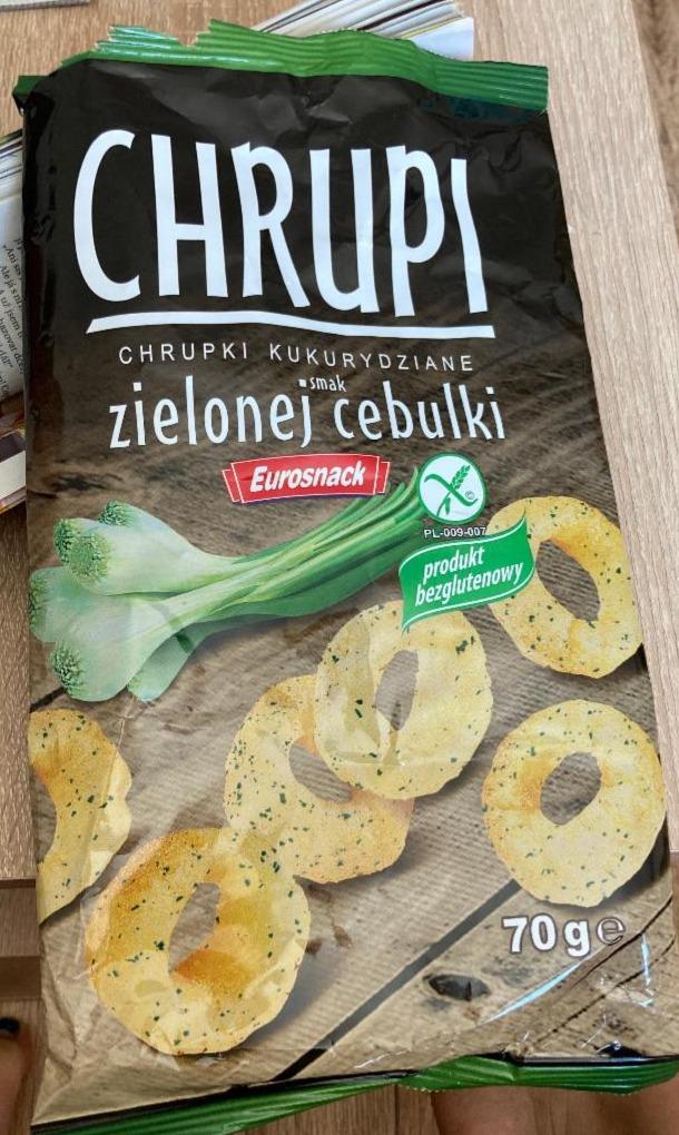 Zdjęcia - Chrupi chrupki kukurydziane smak zielonej cebulki Eurosnack