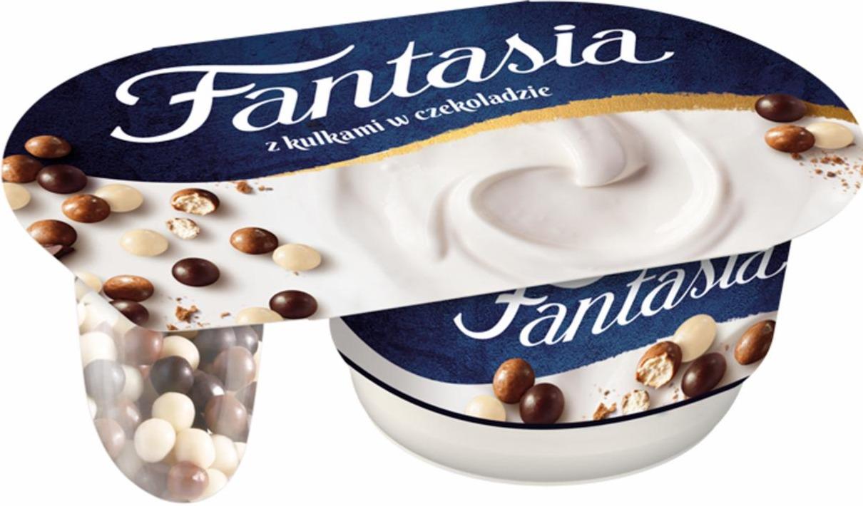 Zdjęcia - Fantasia Jogurt kremowy z kulkami w czekoladzie 100 g Danone