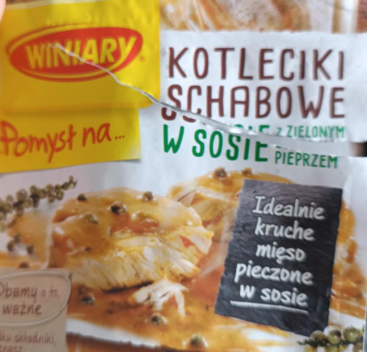 Zdjęcia - Kotlet schabowy w sosie z zielonym pieprzem Winiary