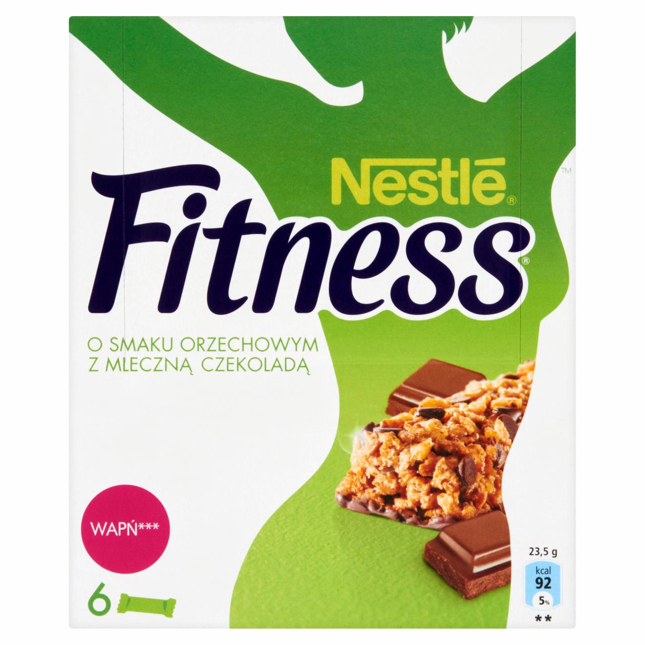 Zdjęcia - Nestlé Fitness o smaku orzechowym Batonik zbożowy 141 g (6 sztuk)