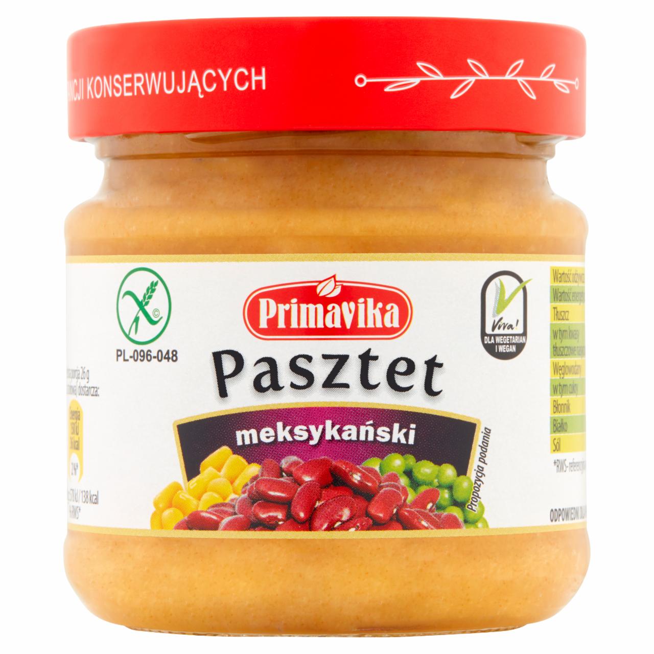 Zdjęcia - Primavika Roślinny pasztet meksykański 160 g