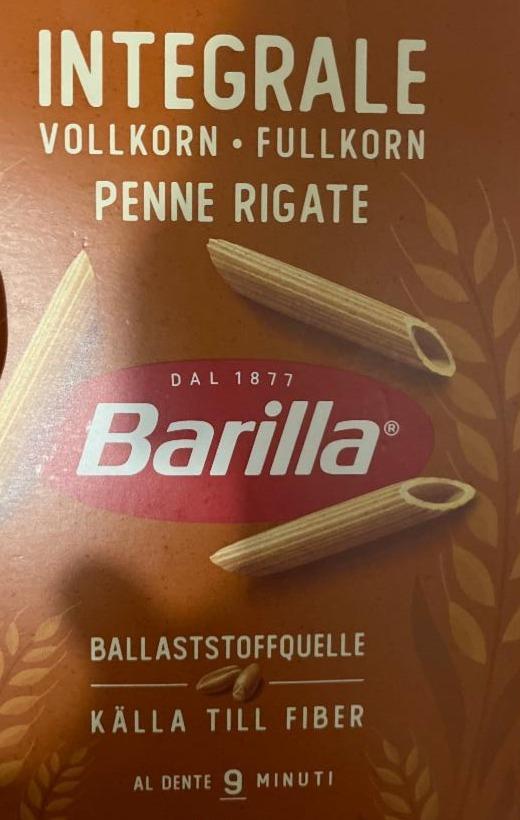 Zdjęcia - Integrale Vollkorn Penne Rigate Barilla