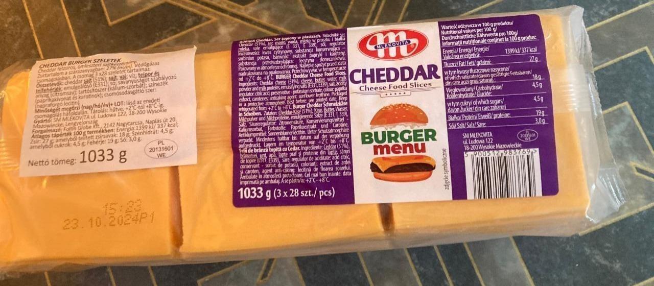 Zdjęcia - Cheddar Burger menu Mlekovita